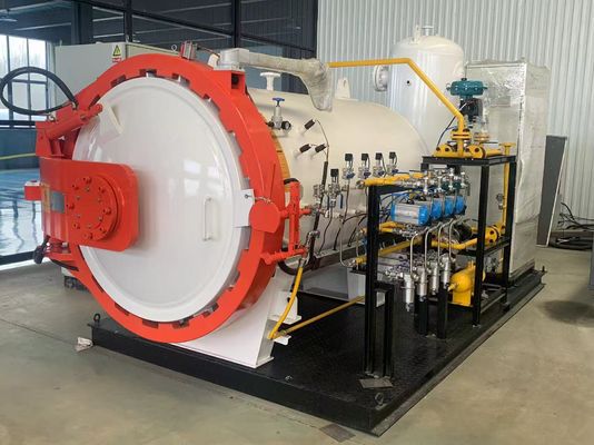 CE Сертификат ASME Горизонтальный Гидравлический Автоклав с Открывающейся Дверью для Парусной Доски, Композитной Доски для Серфинга, Компонент Ядра Двигателя