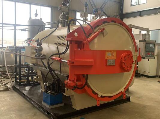 Система Промышленный комбинированный уголь из углеродного волокна Автоклав из углеродного волокна Материал, устойчивый к высокой температуре и давлению